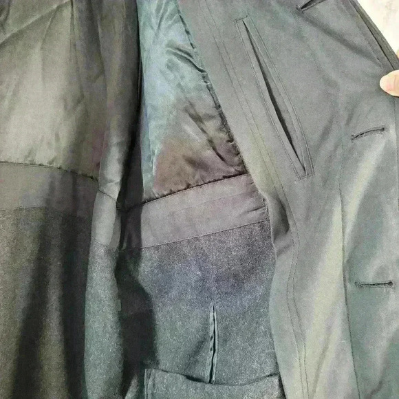 Ralph Lauren Trench Coat Black Jacket Sz 42R - Picture 9 of 14